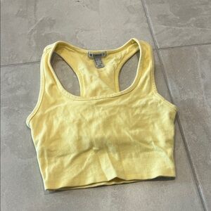 Forever 21 Sunny Yellow Crop Top